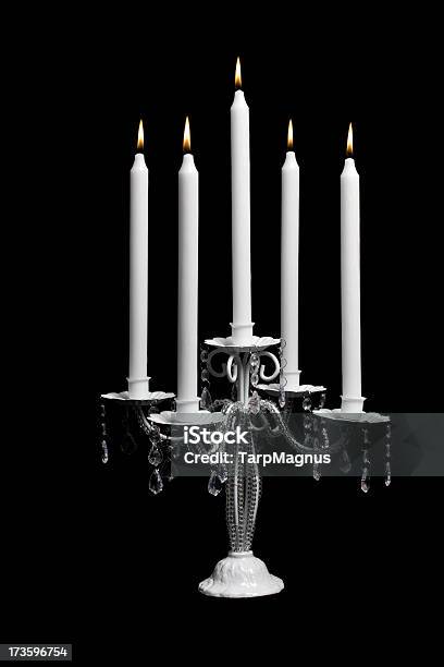 Candlestick Foto de stock y más banco de imágenes de Adorno de navidad - Adorno de navidad, Candelabro, Celebración - Acontecimiento