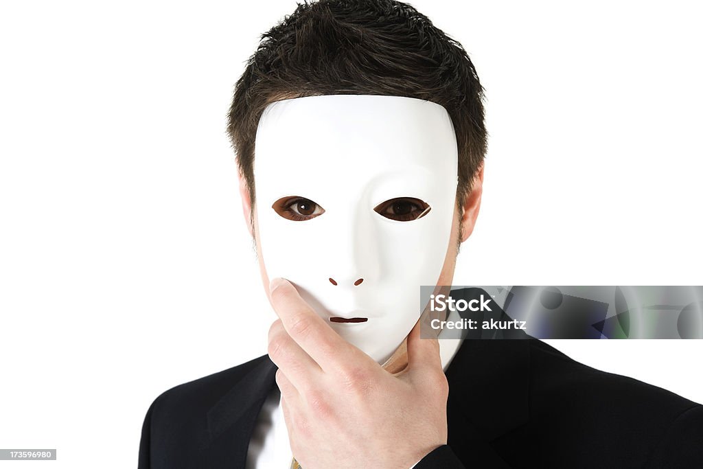 Корпоративные преступности Деловой человек в маску набор изолированных - Стоковые фото Маска роялти-фри