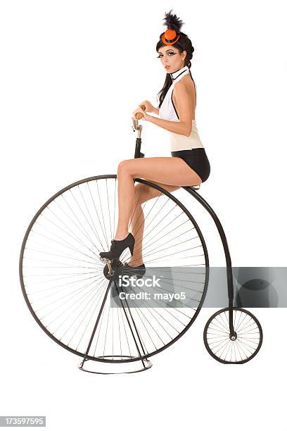 Model Stock Photo - Download Image Now - 1920-1929, Beauty, Bicycle