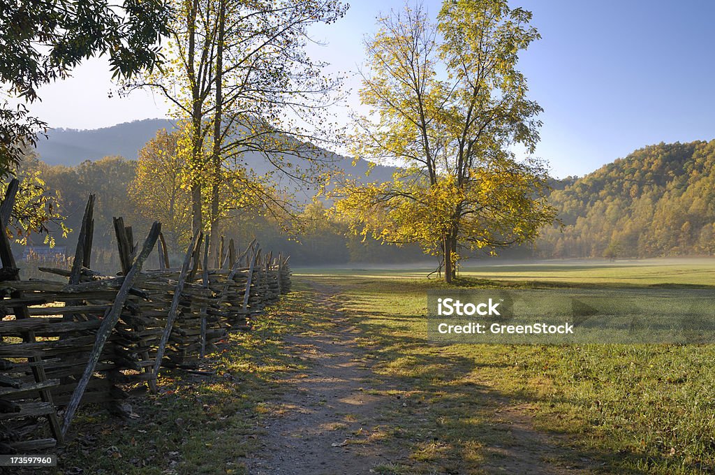 Oconaluftee w gór Smoky Mountains National Park - Zbiór zdjęć royalty-free (Ameryka)