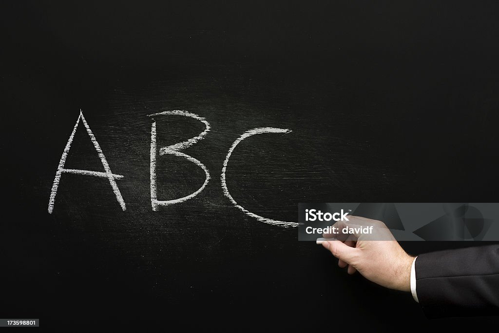 ABC チョークテキスト - アルファベットのロイヤリティフリーストックフォト