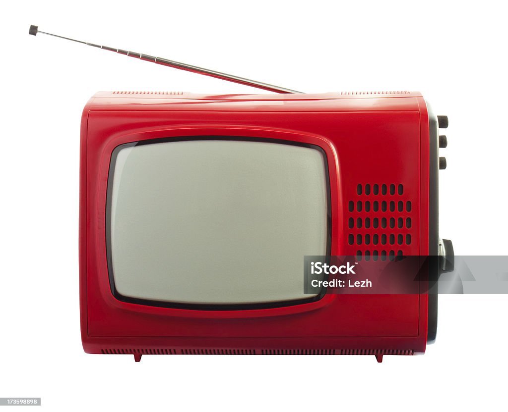 TV CRT antiga - Foto de stock de Antigo royalty-free
