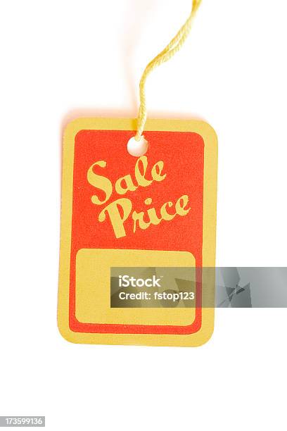 Etiqueta De Preço De Venda - Fotografias de stock e mais imagens de Amarelo - Amarelo, Branco, Conceito