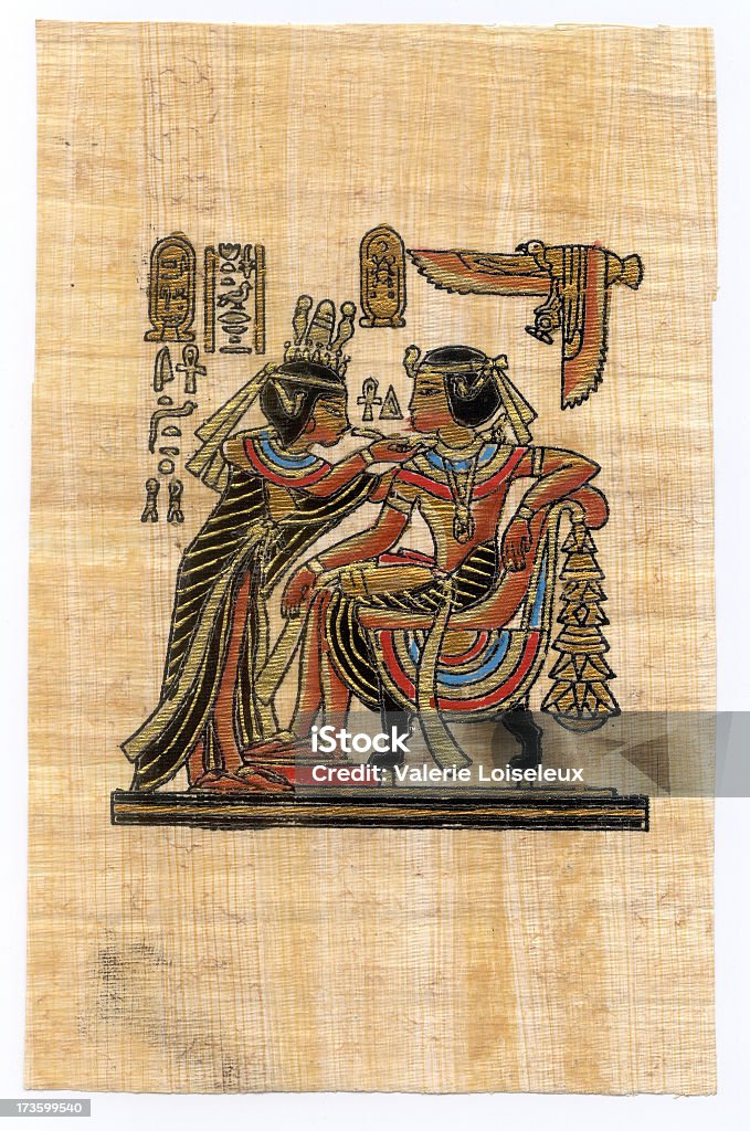 이집트어 파피루스 - 로열티 프리 고대의 스톡 사진