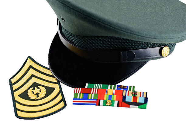 istock Army Cap with Insignia and Ribbons U.S. 173599858