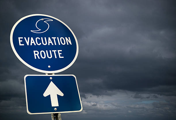 istock Evacuation Route sign in Florida 173600927