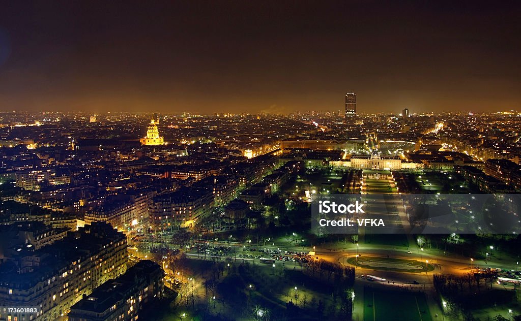 Vista dalla Eiffeltower - Foto stock royalty-free di Notte