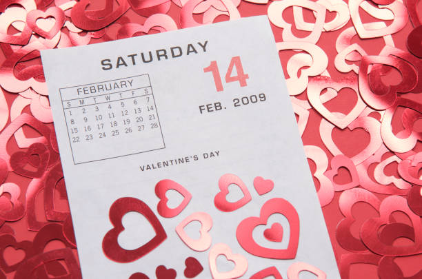 istock Valentine's Day 2009 Calendar w Hearts 173601902