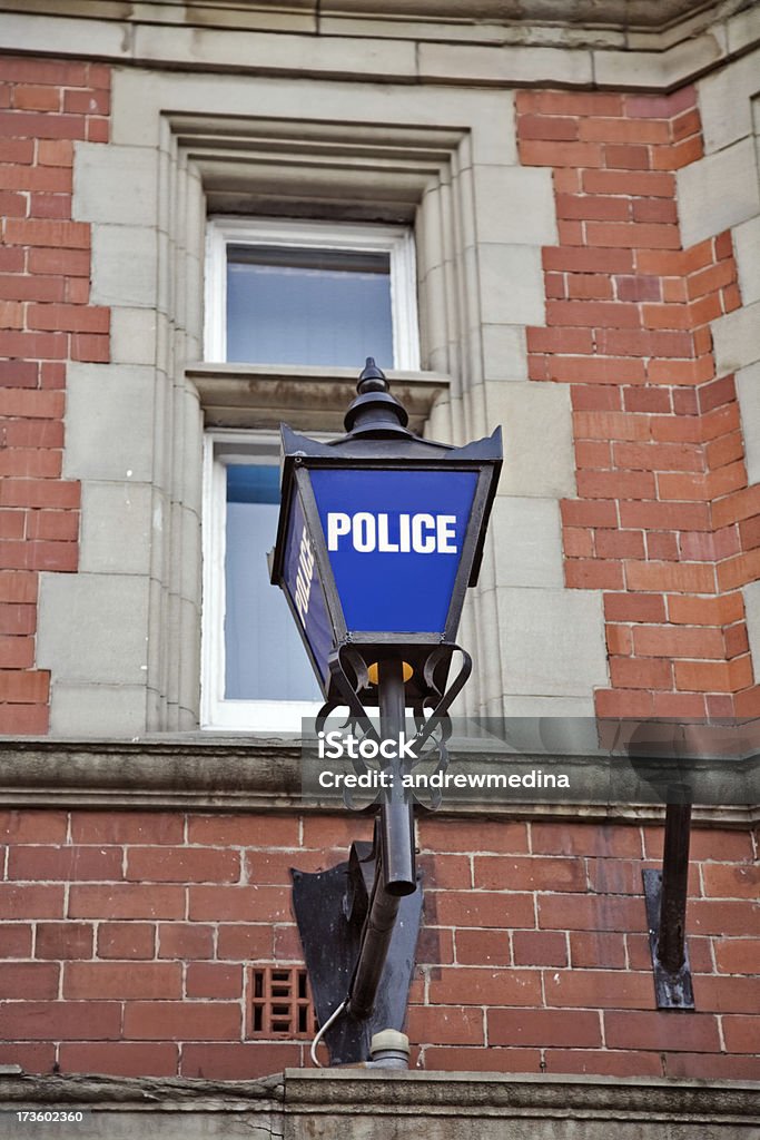 Polizia britannica lampada tradizionale - Foto stock royalty-free di Angolo - Forma