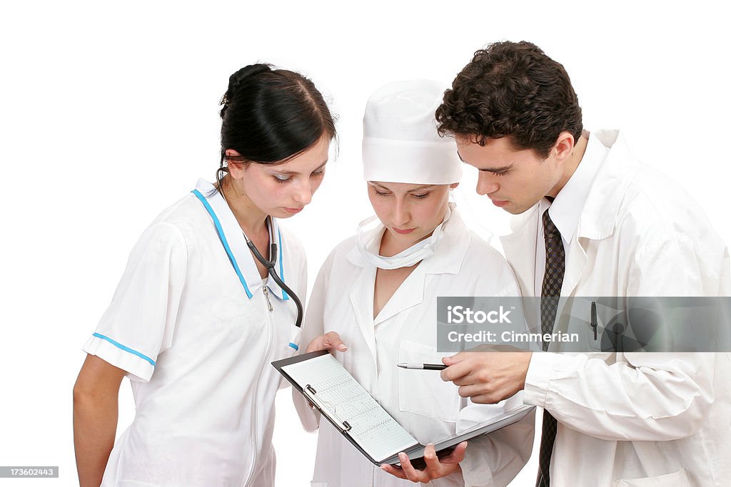 Médicos confering - Royalty-free Adulto Foto de stock