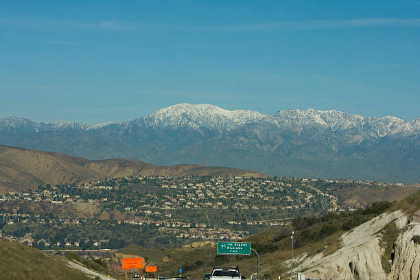 istock A misty distant view of Mt. Baldy in San Antonio 173602462