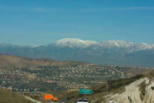 A scenic view of Mt. Baldy in Southern California.