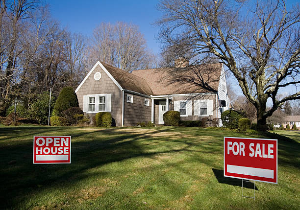 House for sale stock photo