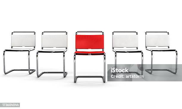 Biura Koncepcjakrzesła Lidera - zdjęcia stockowe i więcej obrazów Krzesło - Krzesło, Biały, Czerwony
