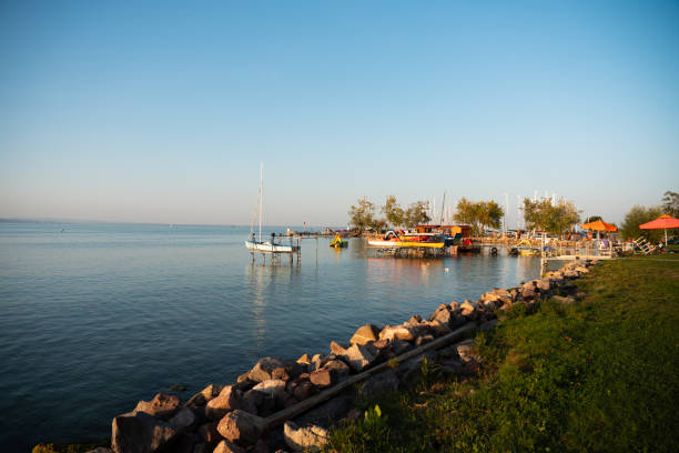 istock Lake Balaton in Siofok Hungary at sunset 1736043382