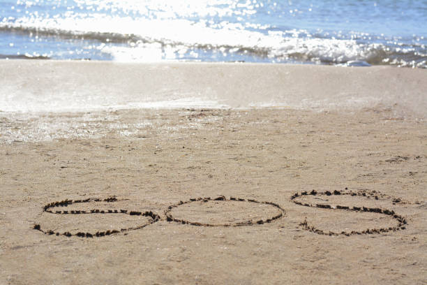 istock SOS message written on sand near sea 1736044457