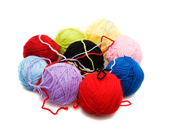 Wool yarn ball isolated on white. ball of yarn for knitting Stock Photo by  ©ewastudio 42822869