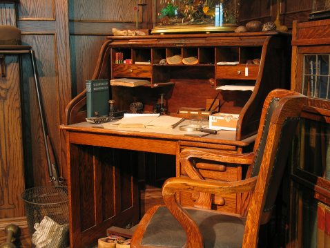 A turn of the century study/office.