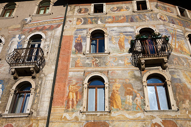 istock Ancient Painted Apartments in Trento 173605265