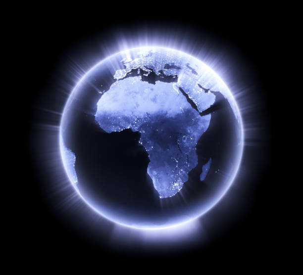 istock Blue glowing Earth [Africa] 173605762