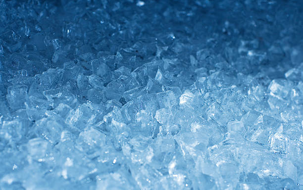 Blue ice stock photo