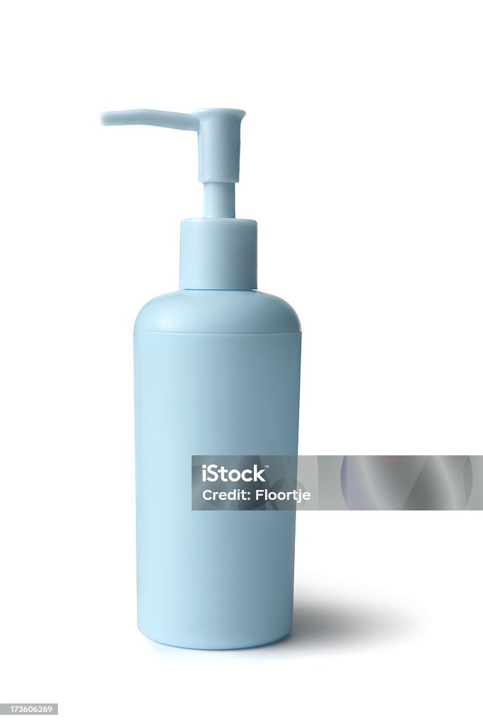 Da bagno: Pompa bottiglia di sapone - Foto stock royalty-free di Accudire
