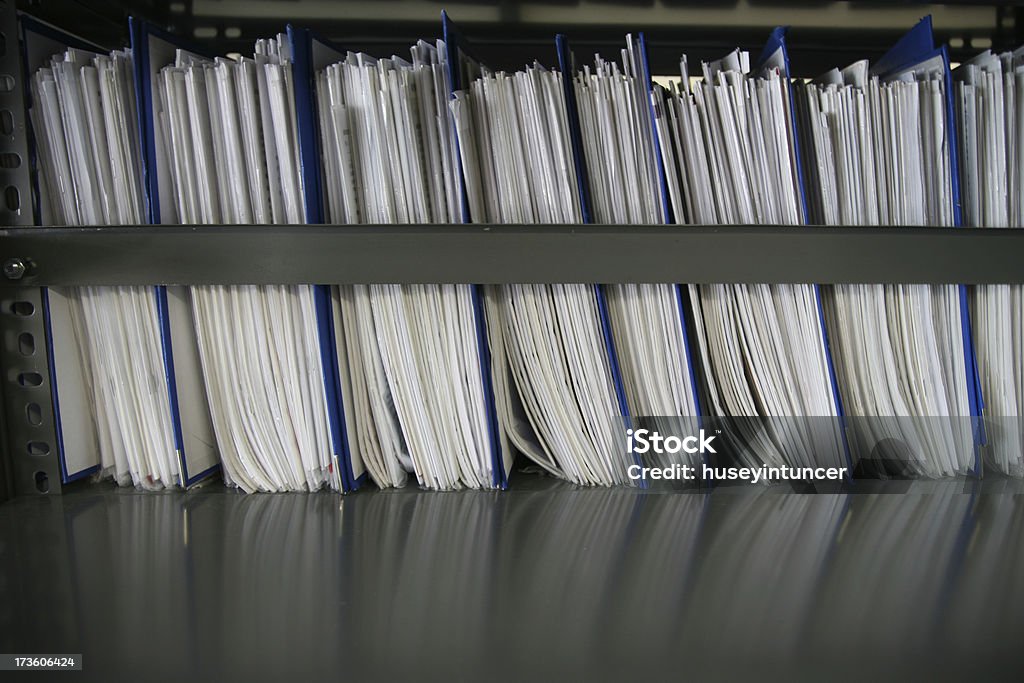 Dateien auf der Shelfs - Lizenzfrei Akte Stock-Foto