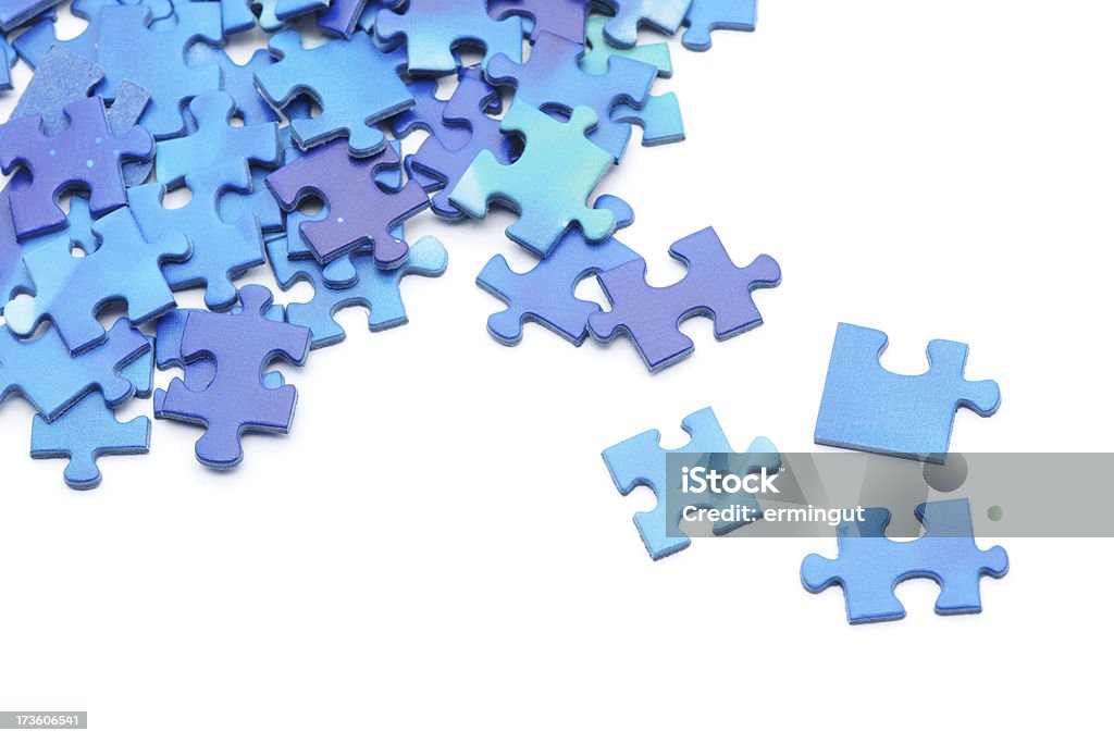 Puzzle Stücke getrennt von der Gruppe - Lizenzfrei Abstrakt Stock-Foto