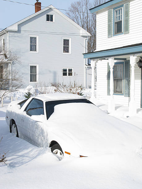 istock Winter, car buried in the snow. 173606964