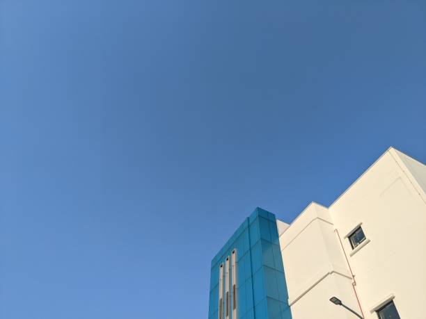 istock Admin building on the power plant area with blue sky. 1736070076