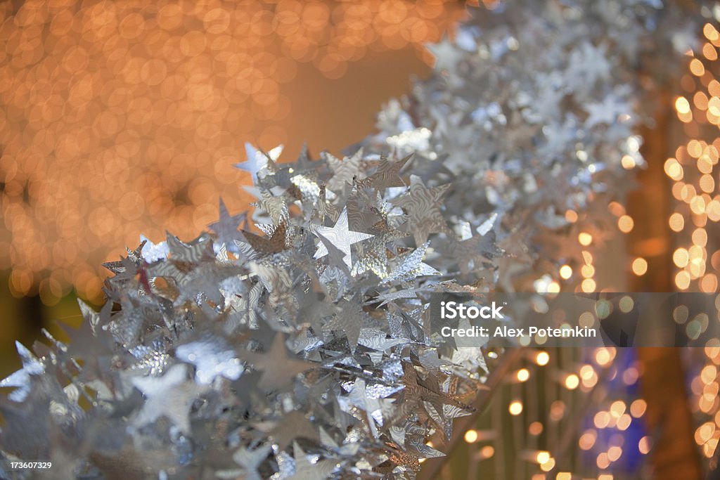 Decoração de Natal: estrelas e luzes - Royalty-free Abstrato Foto de stock