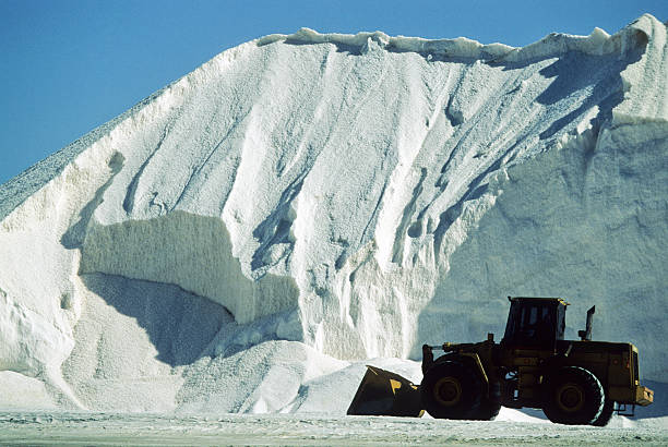 Saline dans le désert en Namibie - Photo