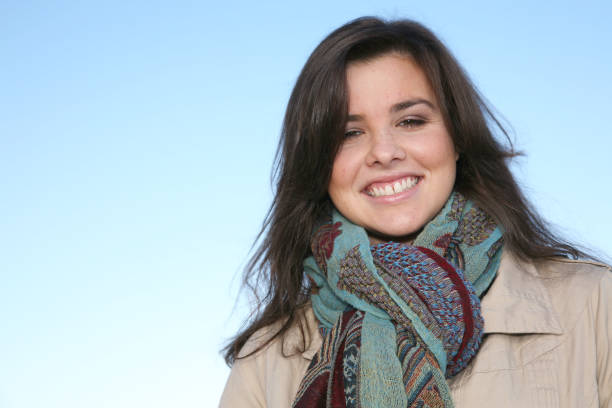 Happy Cute Bundled Girl