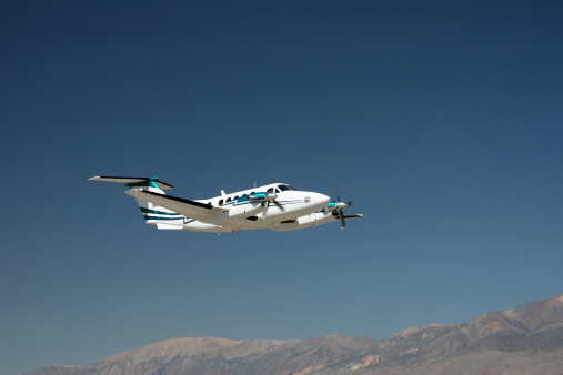 Beechcraft Kingair turbo prop jet.  Click on an image to go to my Civilian Airplane Lightbox.