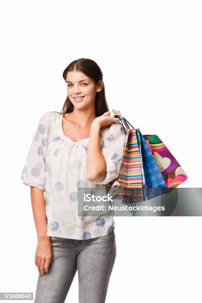 Photo libre de droit de Jeune Femme Tenant Shopping Sacs banque d'images et plus d'images libres de droit de 20-24 ans - 20-24 ans, A la mode, Adulte