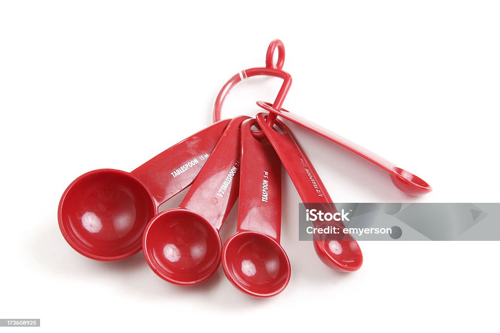 Measuring Spoons Stock Photo - Download Image Now - Measuring Spoon, Red,  Cut Out - iStock