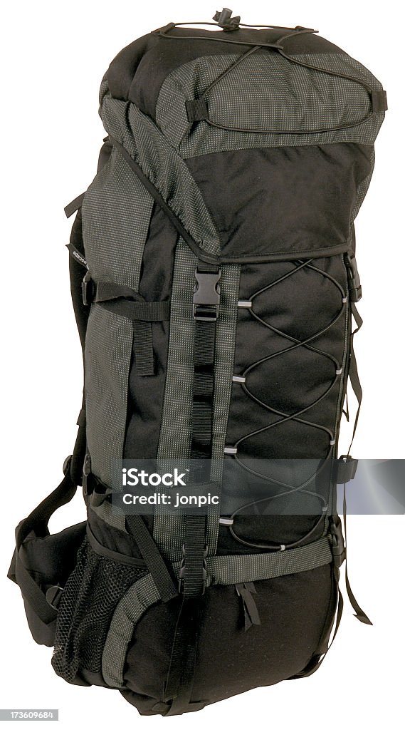 Rucksack isolated with clipping path, Travel Luggage A large rucksack Please see my lightbox for similar images Backpack Stock Photo