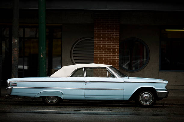 istock Old Retro Car in the Rain 173609762