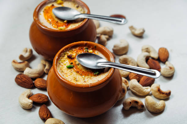 istock Kulfi ice cream in clay pots. 1736097871