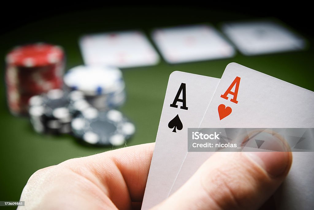 Vincere mano - Foto stock royalty-free di Poker
