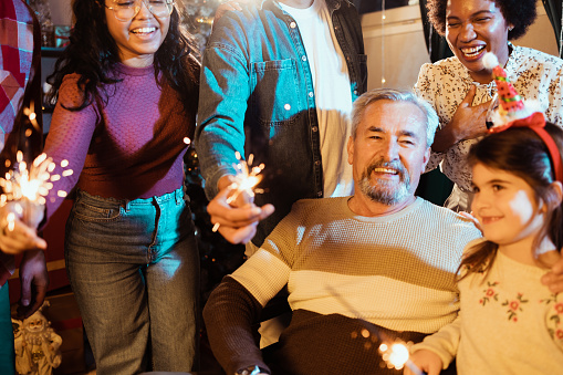 Family enjoys celebrating Christmas and New Year's