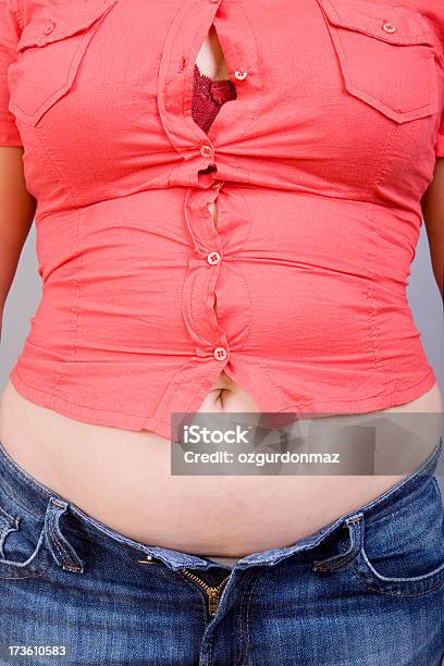 Ungesunde Ernährung Stockfoto und mehr Bilder von Attraktive Frau - Attraktive Frau, Bauch, Bierbauch