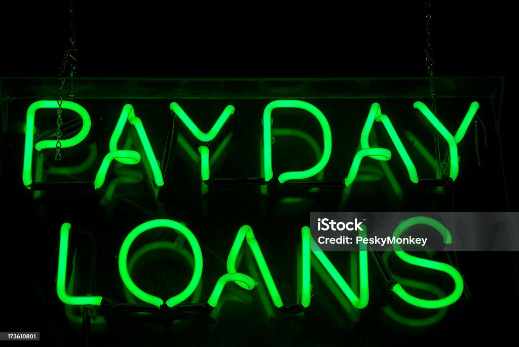 Pożyczki typu Payday Neon znak - Zbiór zdjęć royalty-free (Zarobek)