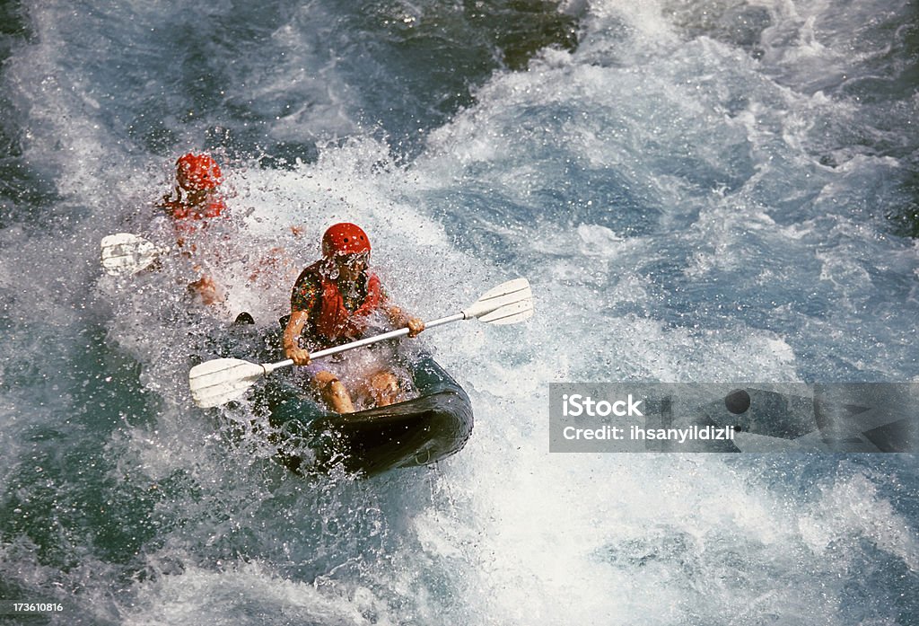 White Water Rafting auf - Lizenzfrei Abenteuer Stock-Foto