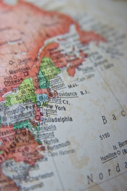 istock Map of Atlantic United State Coast 173611065