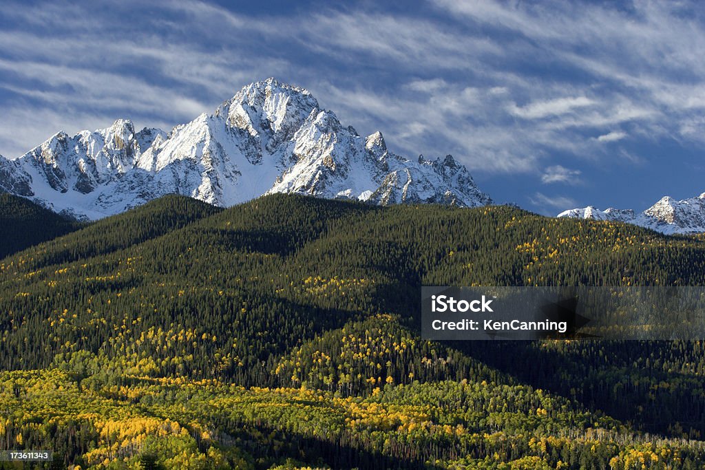 Colorado pico de neve com tampa - Royalty-free Colorado Foto de stock