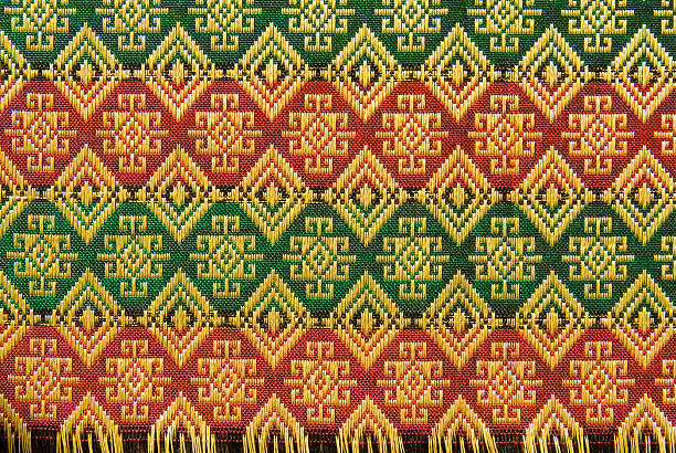 istock Pattern detail of Asian silk 173611501