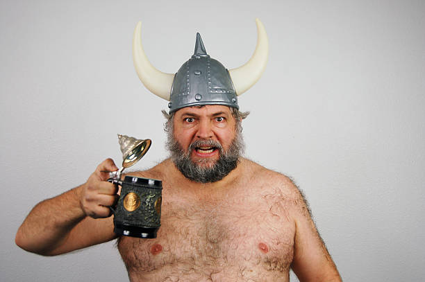 Viking e Cerveja - fotografia de stock