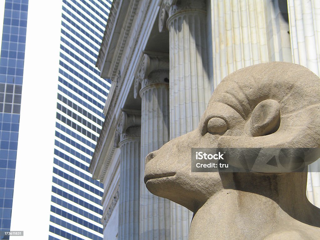 Court house, nuova costruzione e sentinel di ram - Foto stock royalty-free di Denver