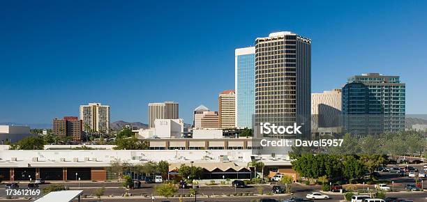 Midtown Phoenix Skyline Stock Photo - Download Image Now - Architecture, Arizona, Blue